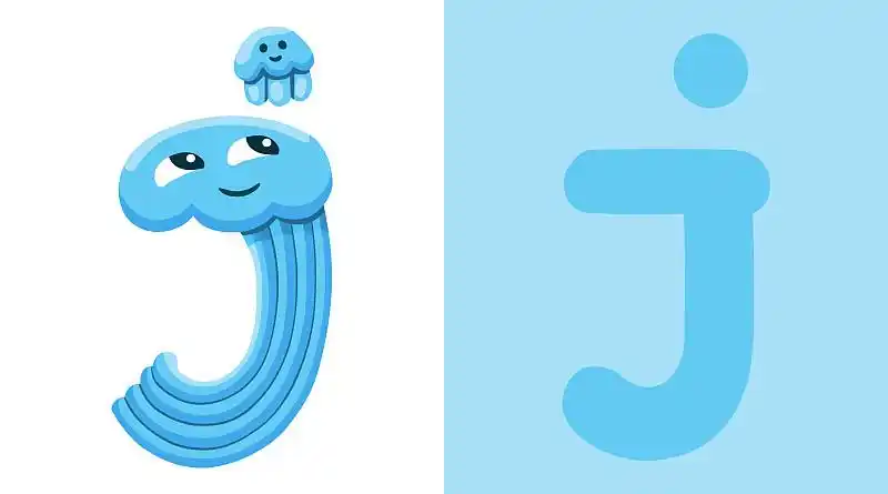j代表水母字母j水母可爱