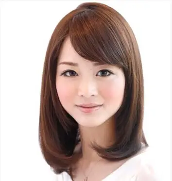 清纯唯美女生内扣发型图片