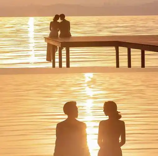 浪漫婚纱背景图片大全,唯美浪漫婚纱背影图片