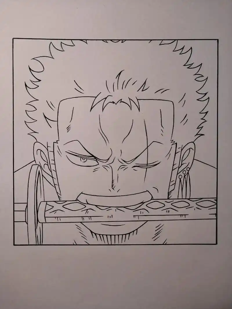 分享一波索隆的线稿#索隆 #海贼王 #绘画过程 #手绘  - 抖音