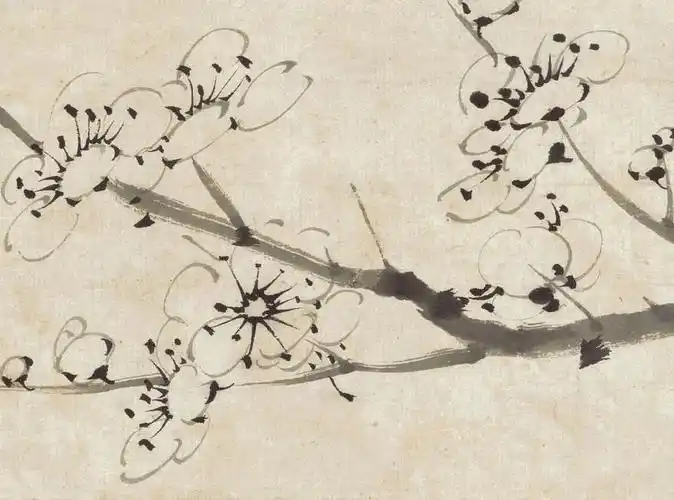 清,金农《墨梅图》(安徽博物馆藏)