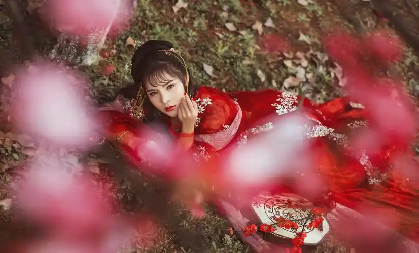 红衣_人像_poco摄影,人像,古风,汉服