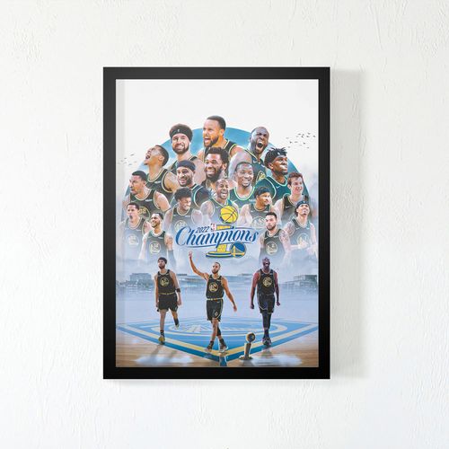 2022勇士总冠军全家福纪念相框库里照片墙海报挂墙壁画周边桌摆件