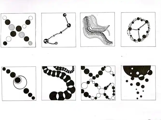 平面构成作业之点的运动