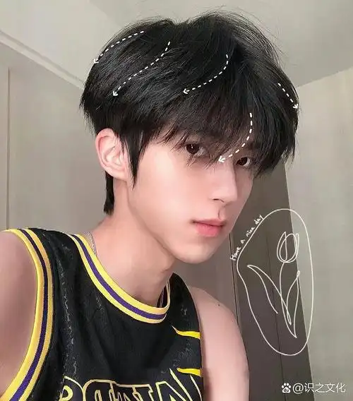 男生发型碎盖微分