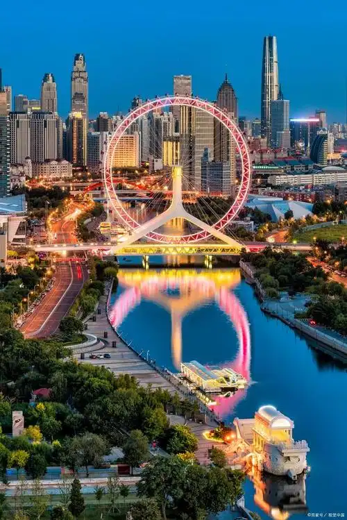 天津之眼:俯瞰城市美景,感受摩天轮带来的震撼