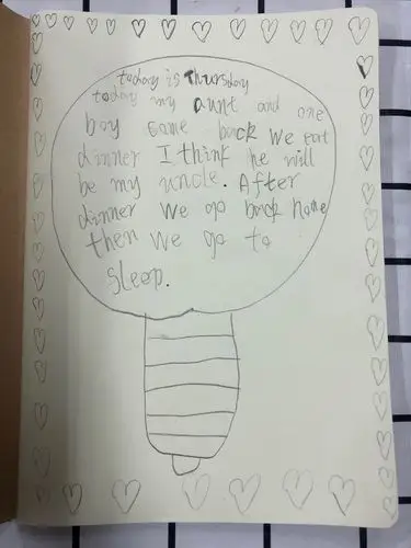 特色部501的第一次英文手帐