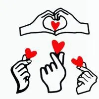 手指比心表情包_微信头像图片大全