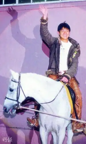刘德华在2000年在同一地点主持圣诞亮灯仪式,当时他骑着白马登场酷毙