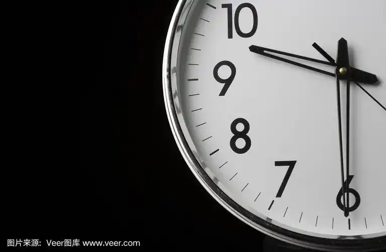 九点半的模拟时钟