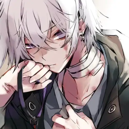 插画头像银发白毛小正太设定太可了冲姐妹们动漫男生