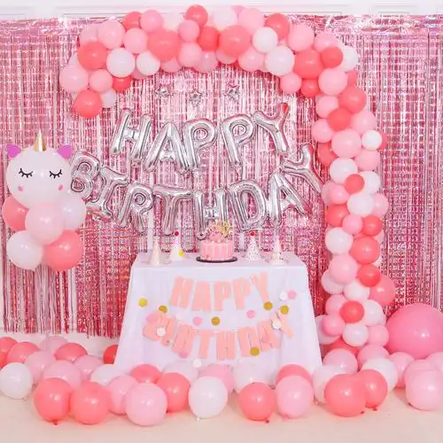 雨丝帘婚房生日派对布置拍照银色舞台背景墙装饰用品结婚婚庆拉花