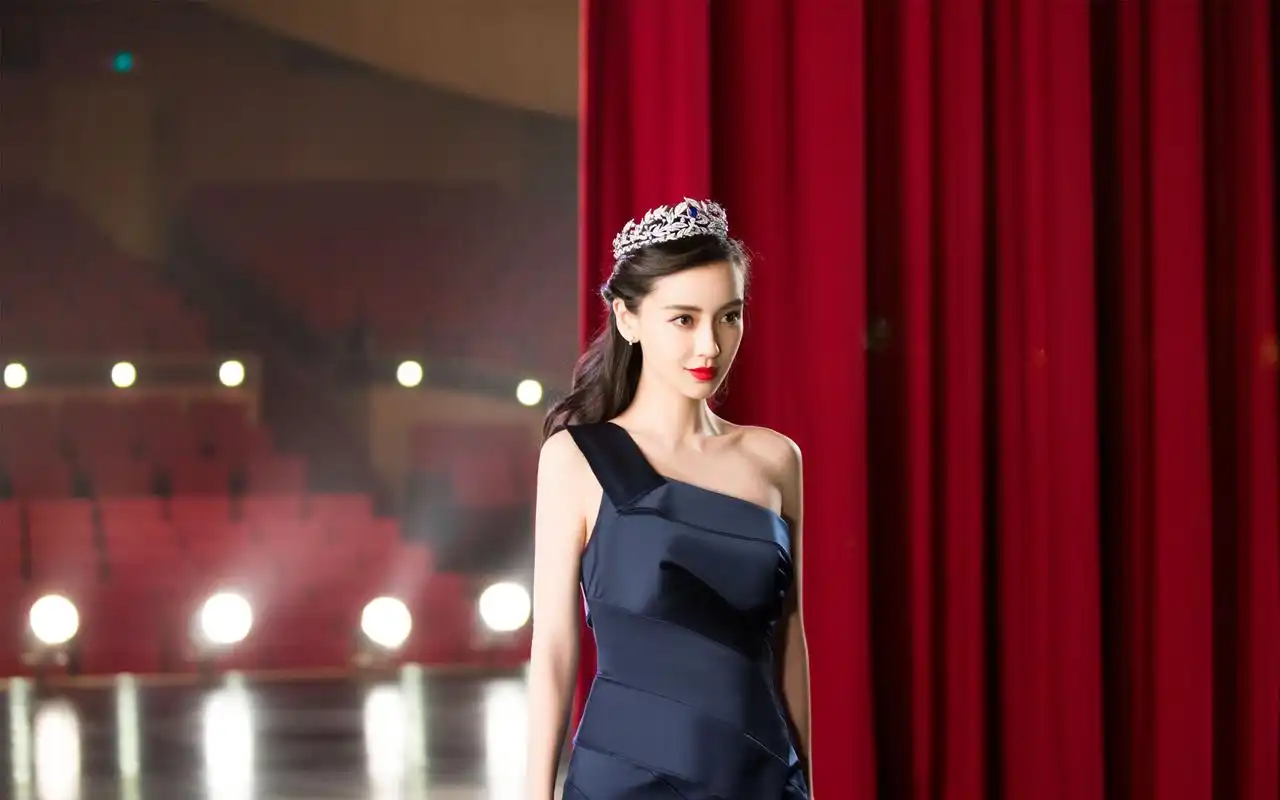 angelababy性感露肩礼服写真高清图片壁纸