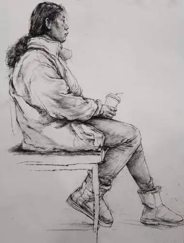 人物全身素描 人物全身素描图片大全