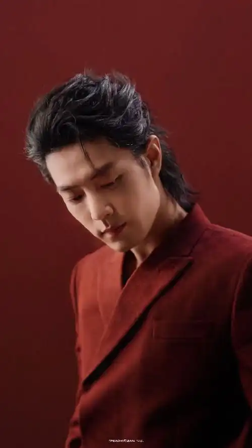 肖战##肖战红西装大背头