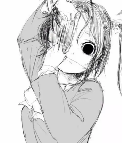 动漫人物病娇简笔画