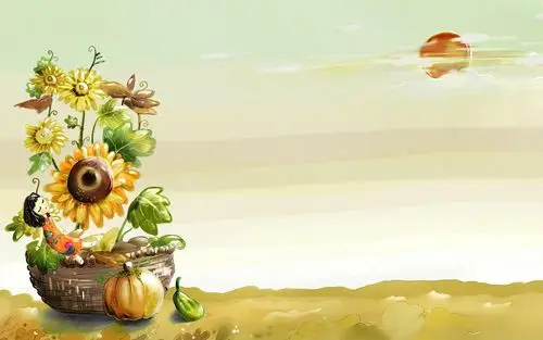 桌面壁纸 卡通动漫 > 唯美意境小清新创意手绘插画高清桌面壁纸第二辑