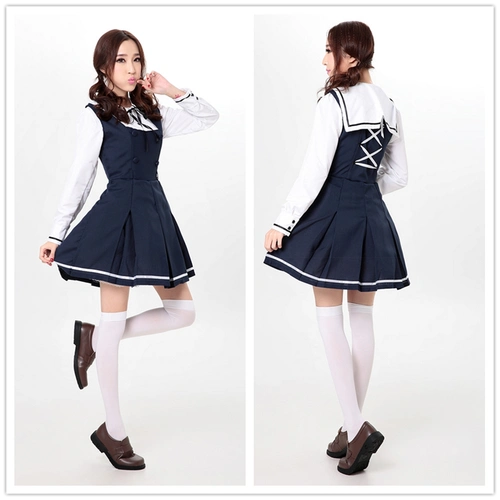 高档现货大小姐 贵族学院校服 哥特风十字架制服少女装连衣裙套装