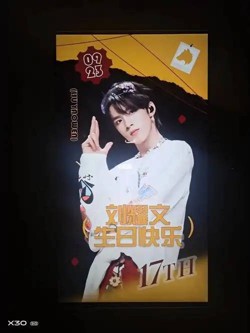 刘耀文0923 十七岁生日快乐98