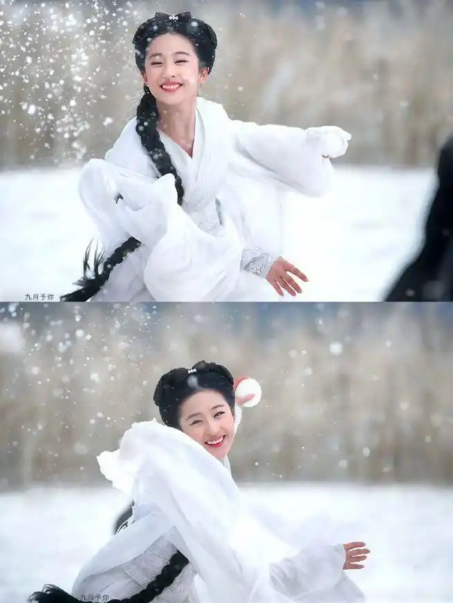 到底谁老说刘亦菲笑起来不好看的啊?明明很甜啊!