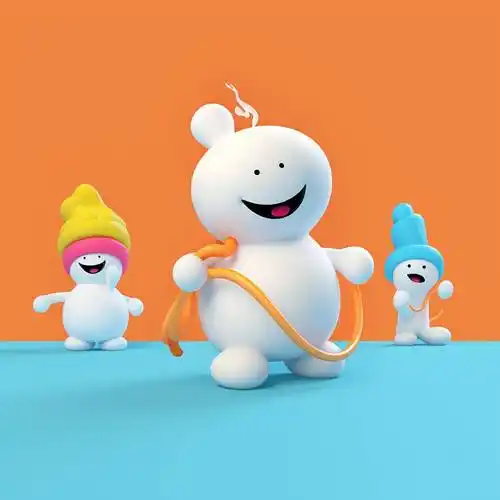 原创卡通吉祥物形象3d设计c4d设计ip形象设计