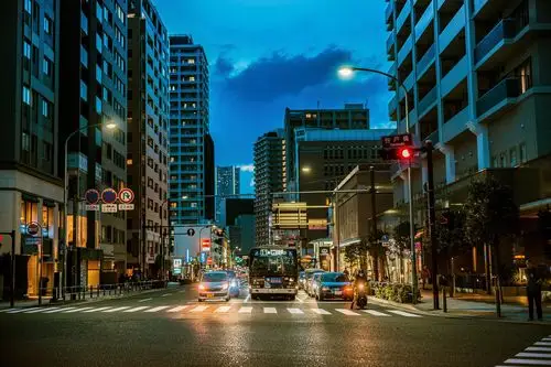 风居住的街道在日本