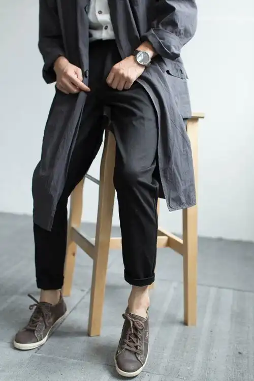 新款式一条伟大的裤子铃兰之巅修身休闲裤男小脚裤子韩版潮长裤定制款