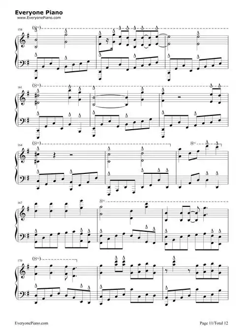 化蝶何韵诗五线谱预览11