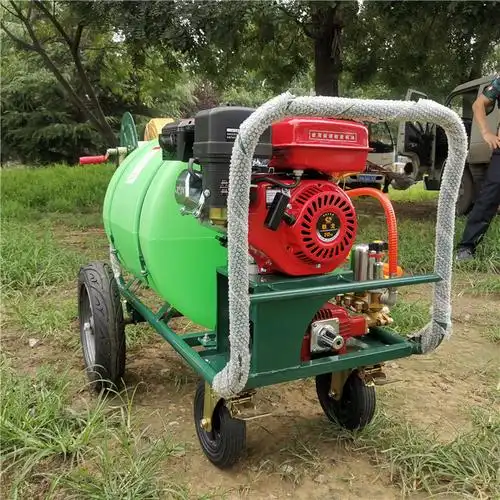 四轮汽油打药机园林农业汽油打药机160升手推式打药机