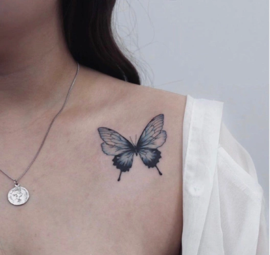 2020最新女生蝴蝶纹身图片蝴蝶纹身有什么含义5