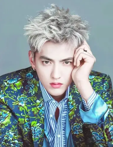 吴亦凡白发休闲西装