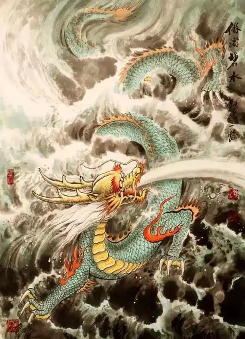 更多精彩请关注@书画界 龙腾虎跃龙腾虎跃吉祥图片龙腾虎跃图片龙