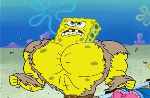海绵宝宝的5大造型肌肉海绵霸气我赌你没见过最后一个形象