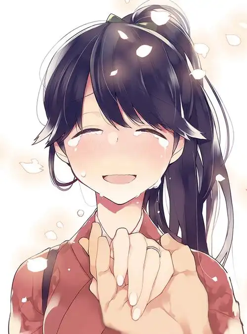 微笑超甜的二次元人物插画