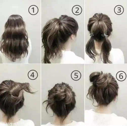 发量少怎么扎丸子头 4步打造圆润后脑勺