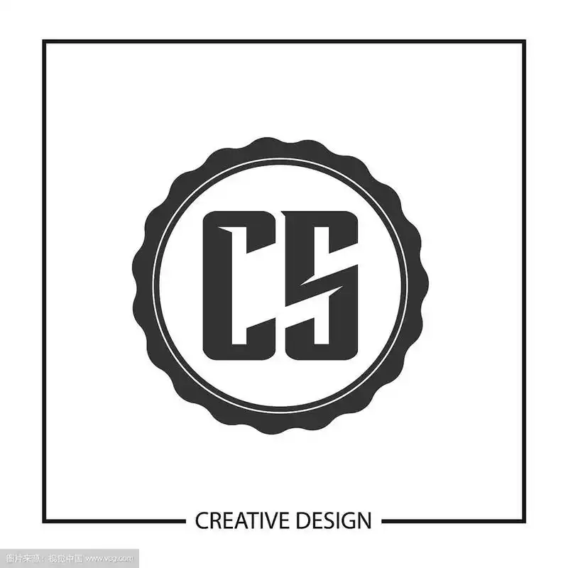 首字母cs标志模板设计
