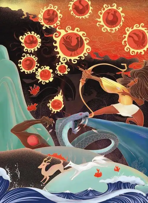 super故事 | 民间神话故事《后羿射日》