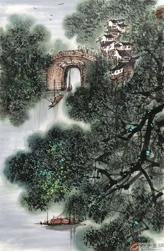 王凌云四尺三开江南水乡运河艺术研究院院长微信询价