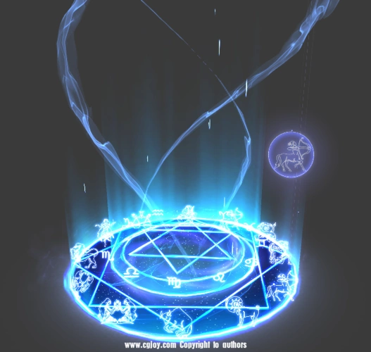 去年做的12星座法阵特效