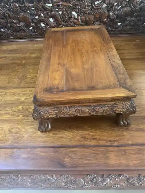 明清时期古典家具海南黄花梨狮子大罗罗汉床美人古董佛珠