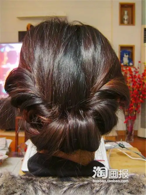 今年最流行的盘头,  简单大方的盘头方法,  简单头发造型图片,  sd
