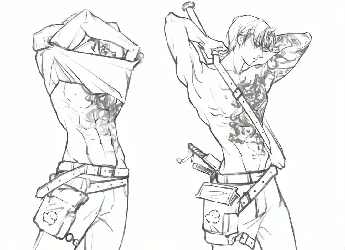 看看大张哥的腹肌[没眼看]~ #盗墓笔记# #张起灵