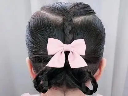 短发宝宝上学这样扎#儿童编发 #扎发教程 #短发宝宝编发 #编发教程