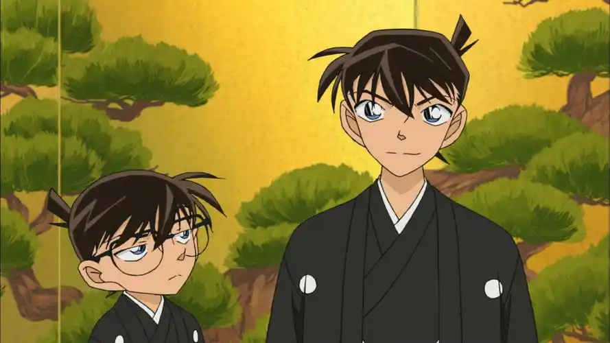 名侦探柯南新一柯南帅气高清桌面壁纸