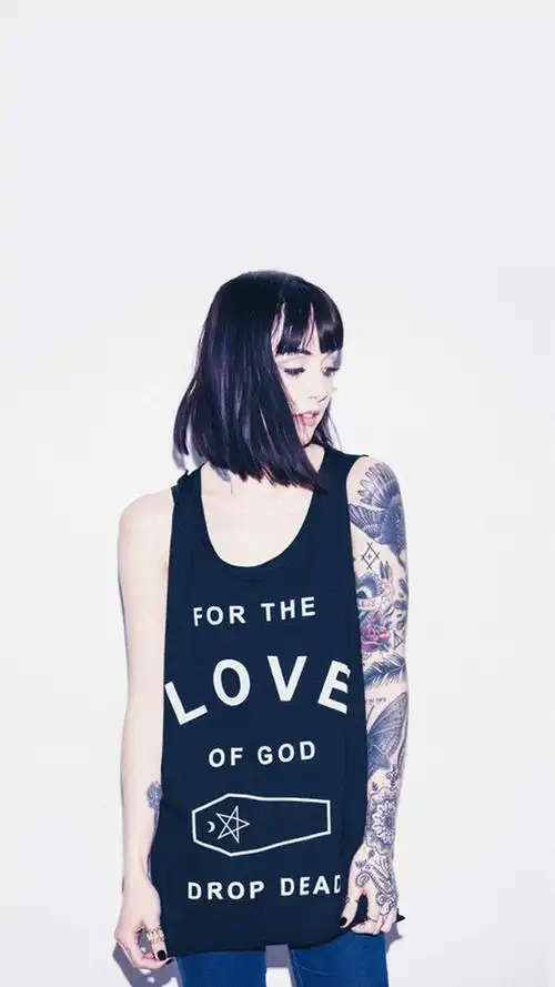 个性欧美纹身写真,高清图片,手机锁屏桌面-壁纸族