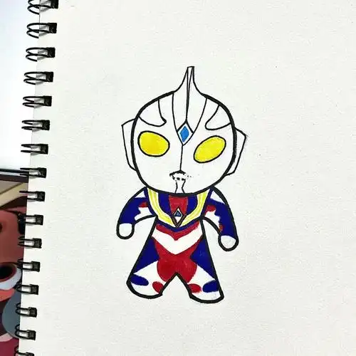 浅浅画个迪迦奥特曼吧