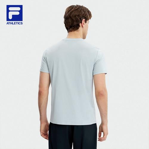 t恤2023夏冰丝透气健身跑步针织衫斐乐男士运动上衣短袖fila