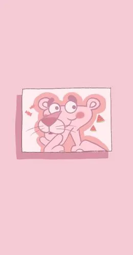 の 壁纸无水印粉色 可爱 动漫 少女心 粉红豹 ins