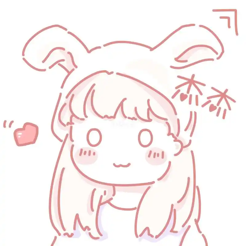 可爱个性  手绘 画画  简笔画  欧美风  精致风  卡通头像  动漫少女