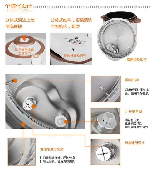 supor/苏泊尔 cysb60yc11-110电压力锅 6l 双胆